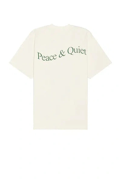 Museum of Peace and Quiet Wordmark Shirt "Bone"