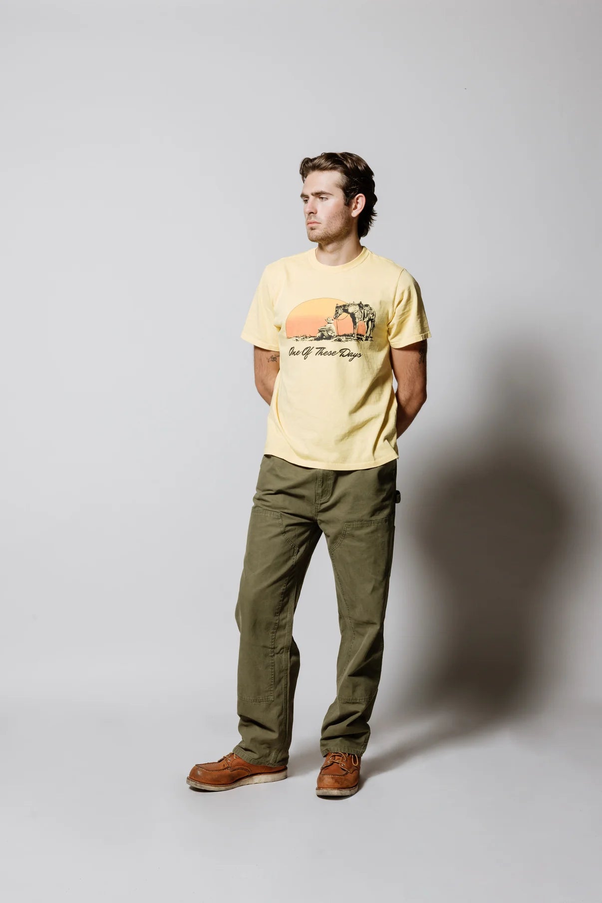 OOTD Could Only Remember T-Shirt - Hard Washed Yellow