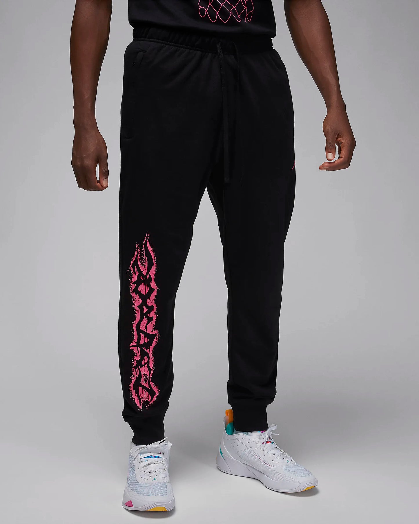 Jordan Dri-FIT Sport Fleece Pants - Black/Hyper Pink