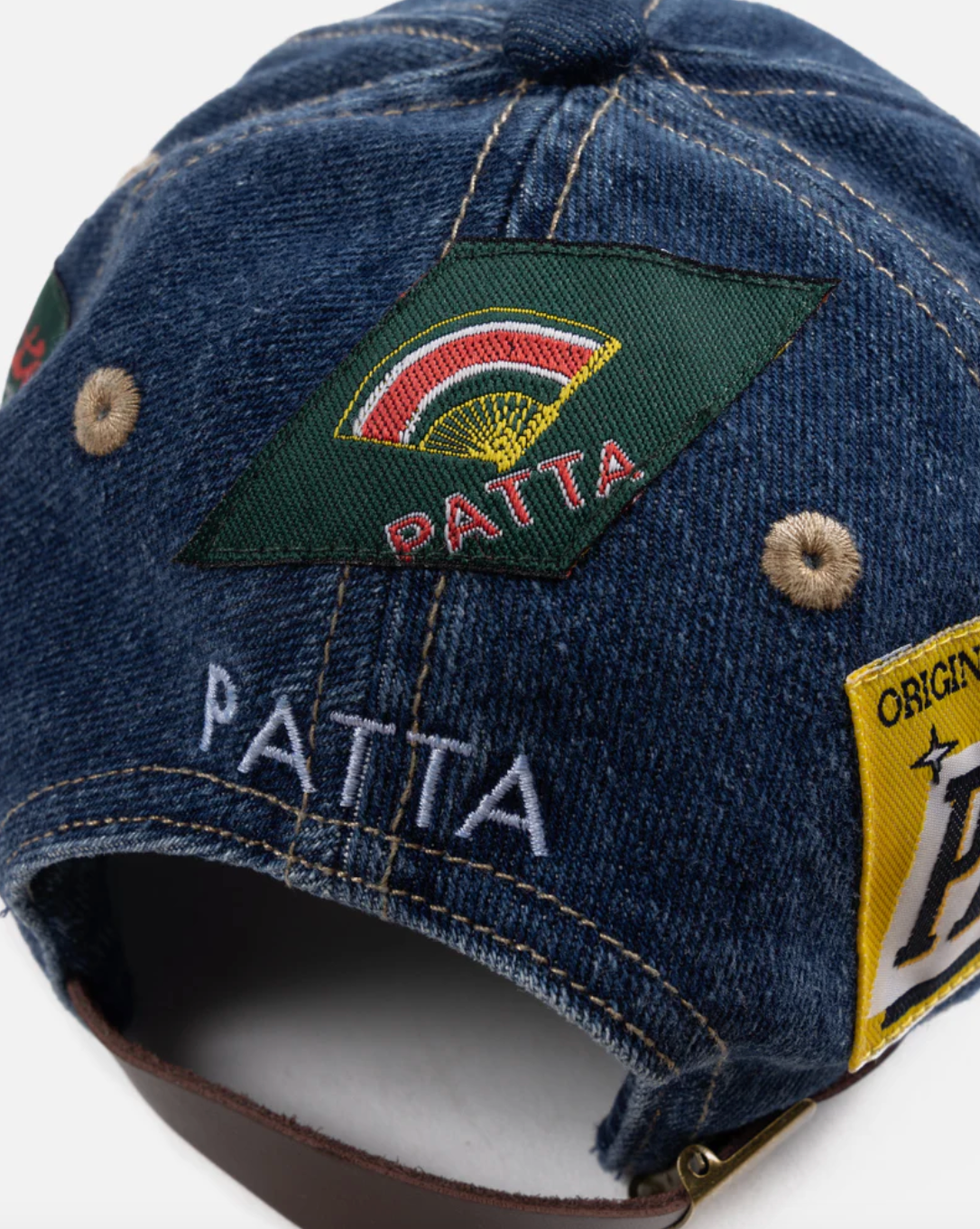 Patta Whole Lotta Labels Denim Cap "Light Denim Blue"
