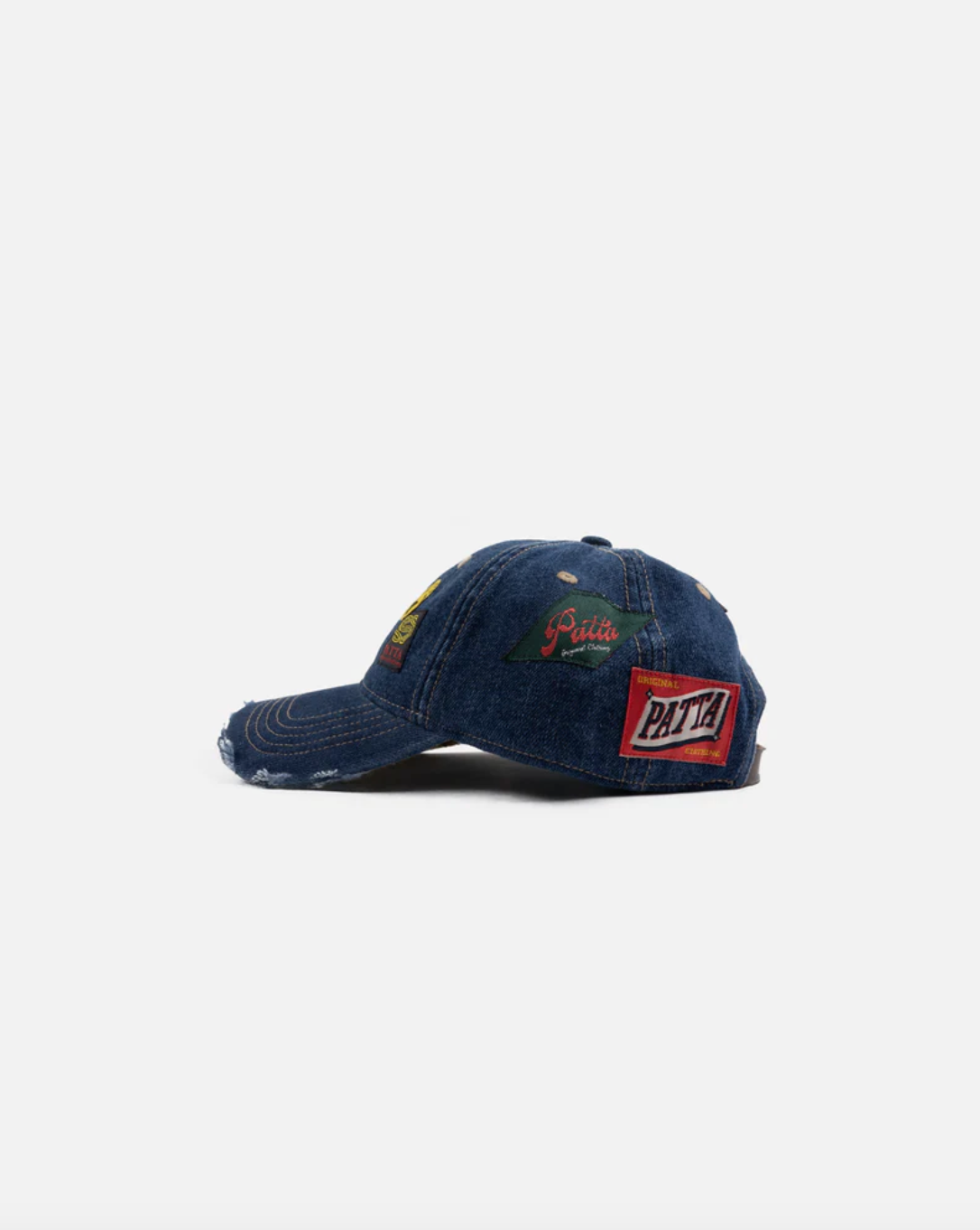 Patta Whole Lotta Labels Denim Cap "Light Denim Blue"