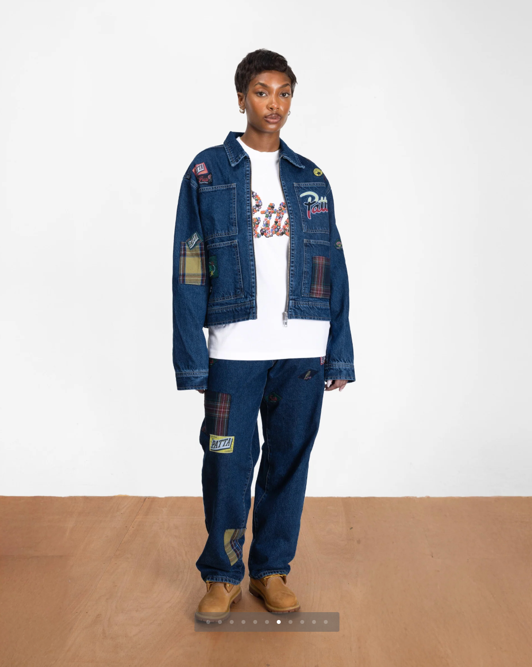 Patta Whole Lotta Labels Denim Jacket "Light Blue Denim"