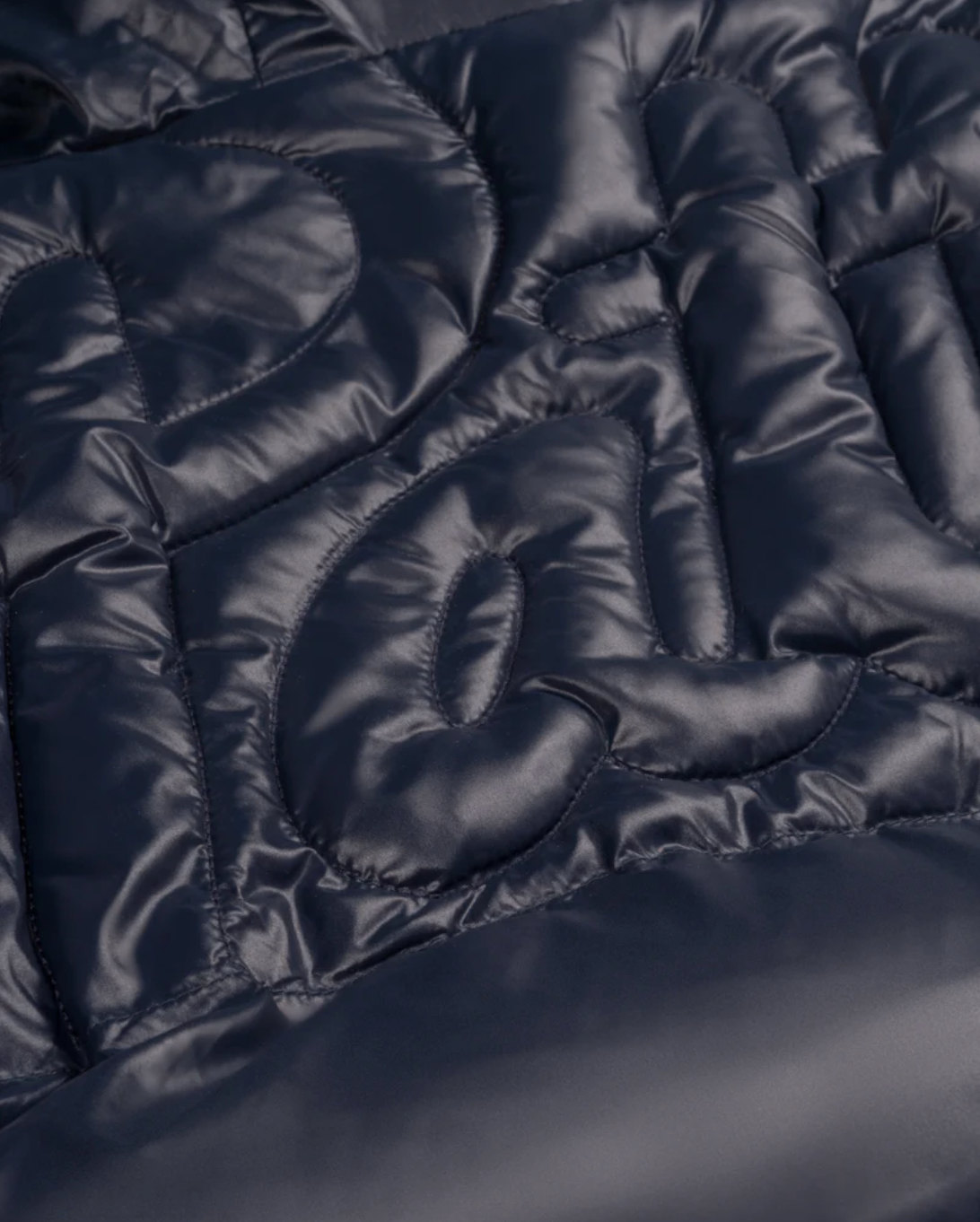 Patta Quilted Script Logo Puffer Jacket