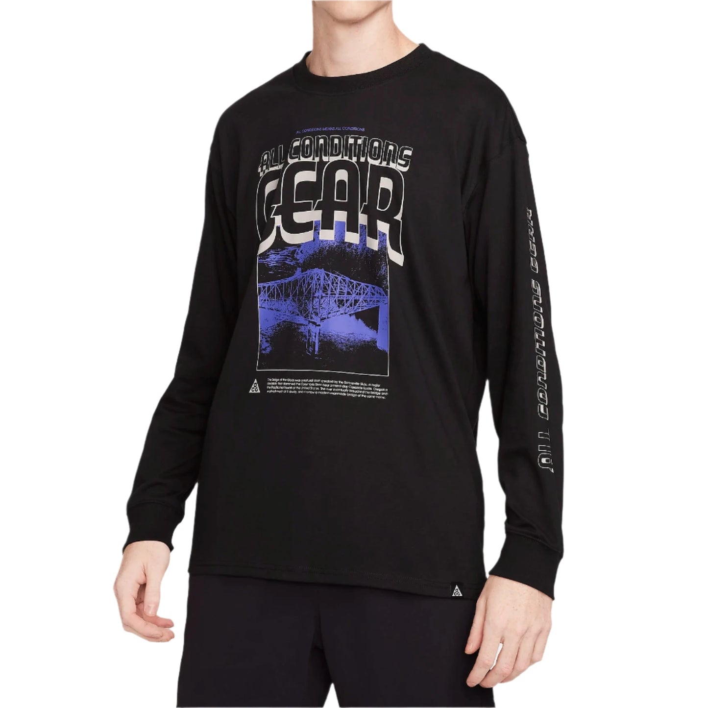 Nike ACG Long Sleeve T Shirt Black STUDIIYO23