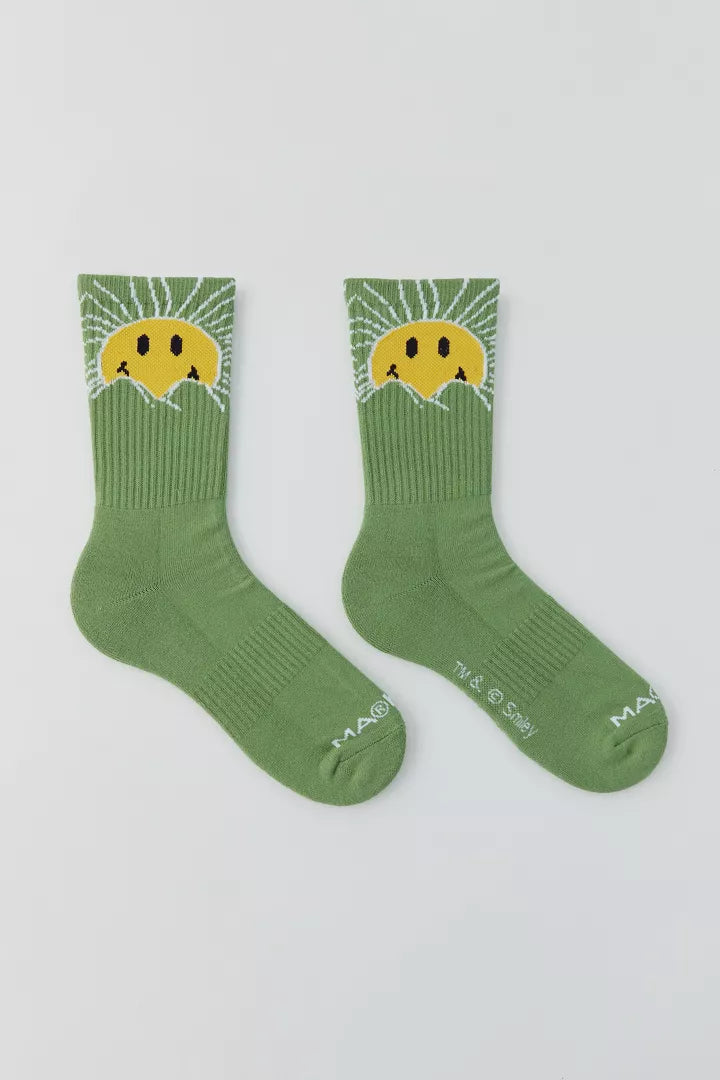 Market X Smiley Sunrise Crew Sock