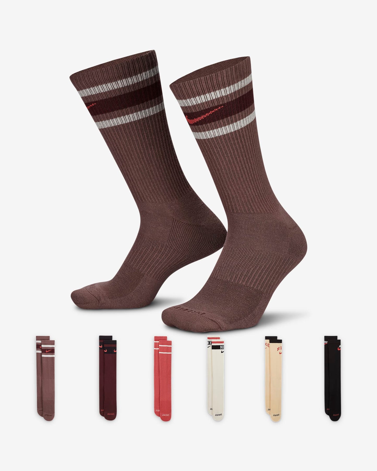 Nike Everyday Plus Cushioned Crew - Multi-Color (6 Pack)