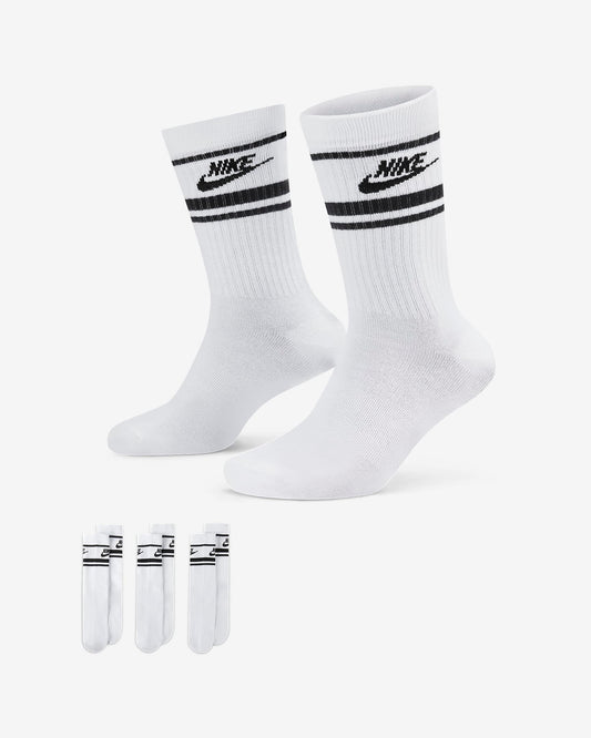 Nike Sportswear Everyday Essential Crew Socks ( 3 Pack) - White and Black