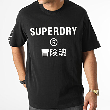 Superdry Vintage Code Core Sport T-Shirt "Black"