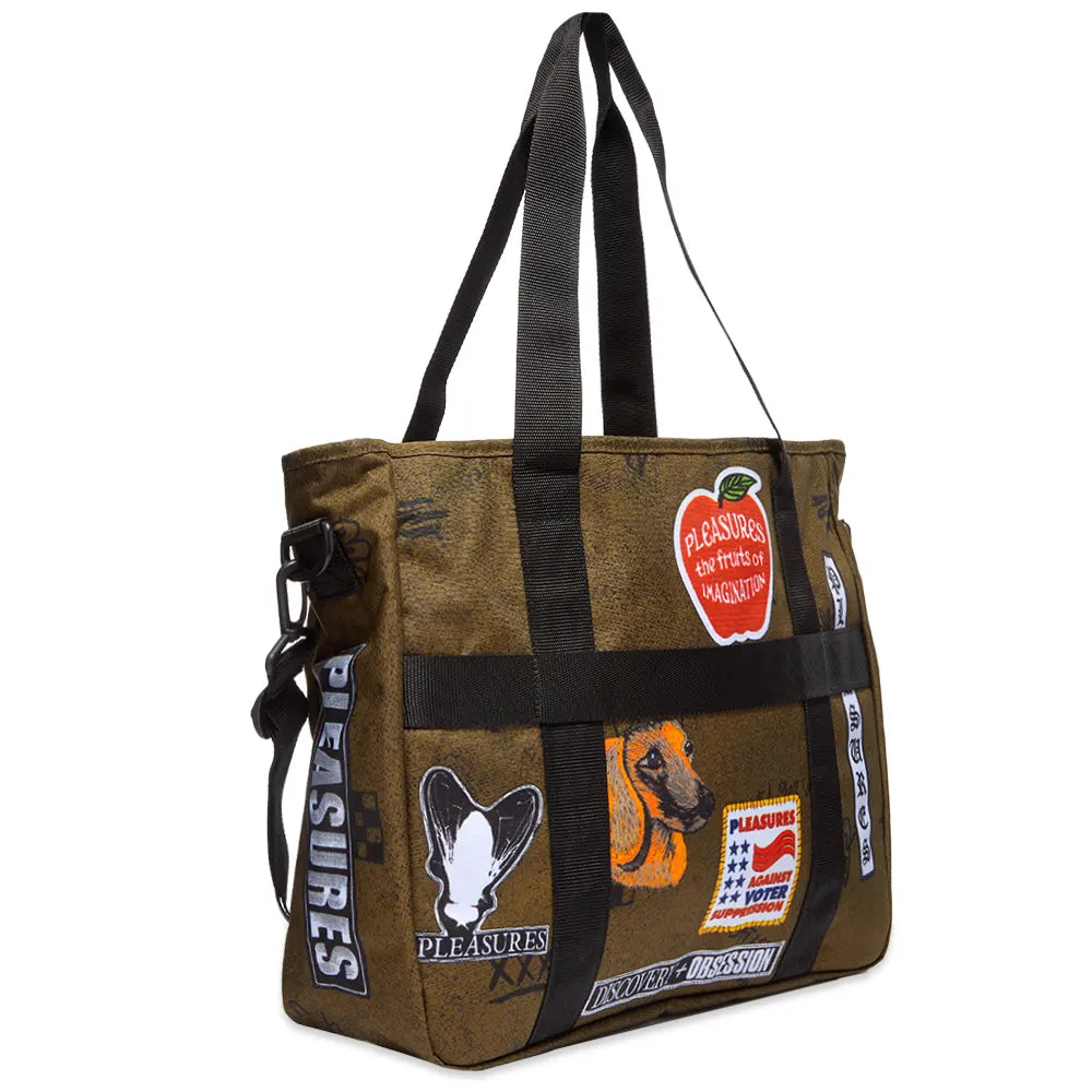 EastPak x Pleasures Padded Kerr Tote Bag Khaki