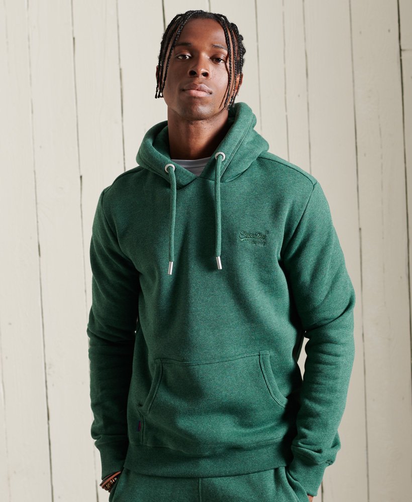 Superdry Vintage Logo EMB Hoodie - Green