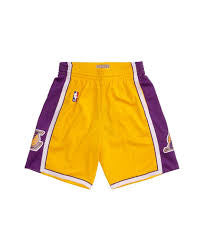 Mitchell & Ness - Swingman Shorts Lakers LOGO - Gold