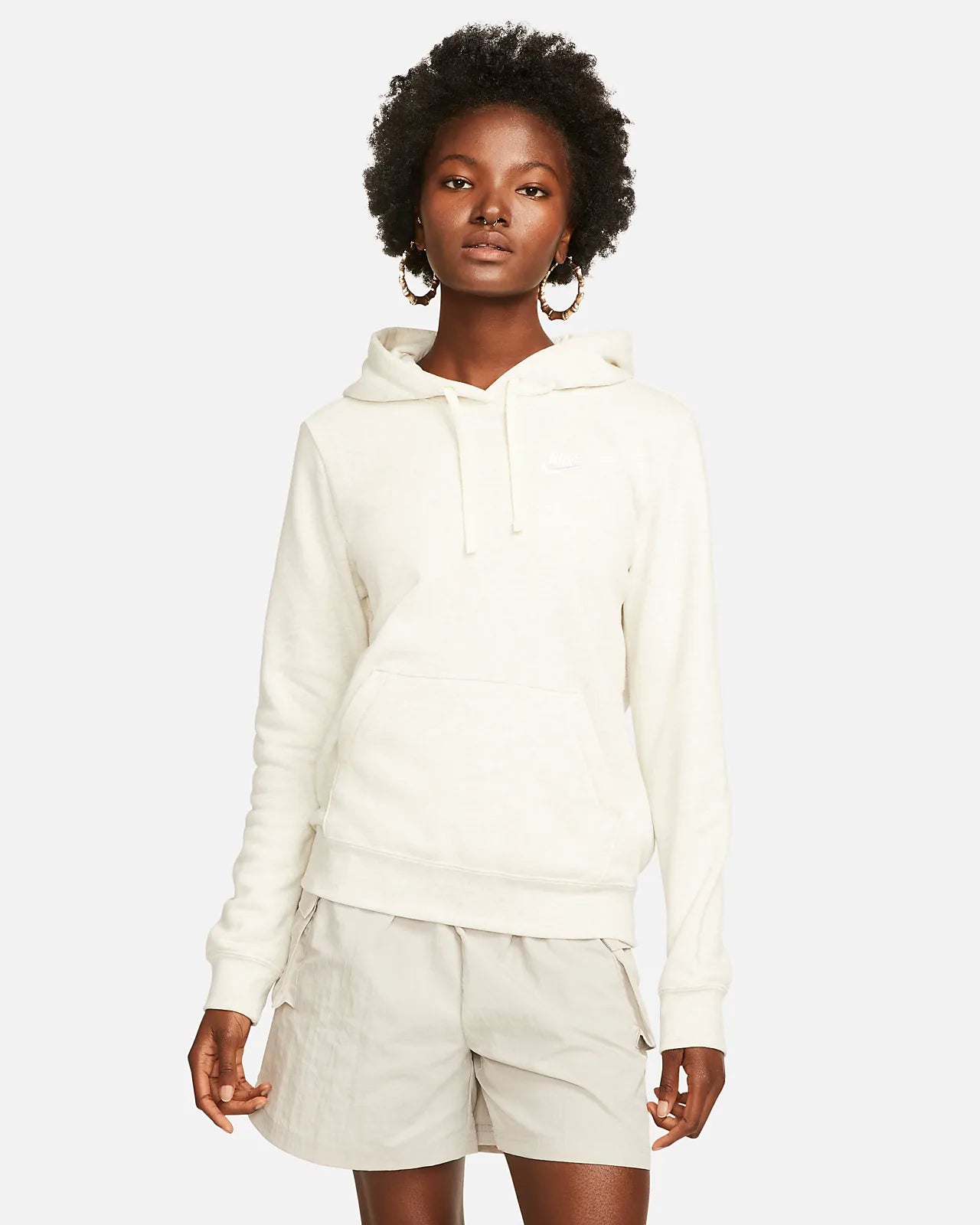 Nike Sportswear Club Fleece Women’s Hoodie- "White”