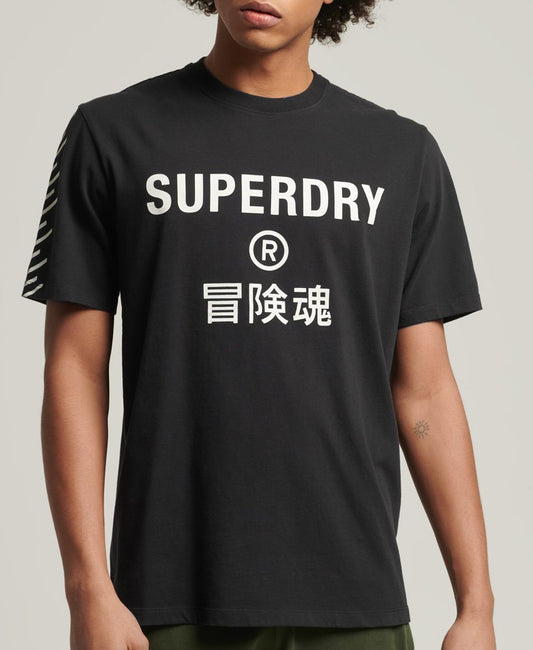 Superdry Code Core Sport Tee "Black"